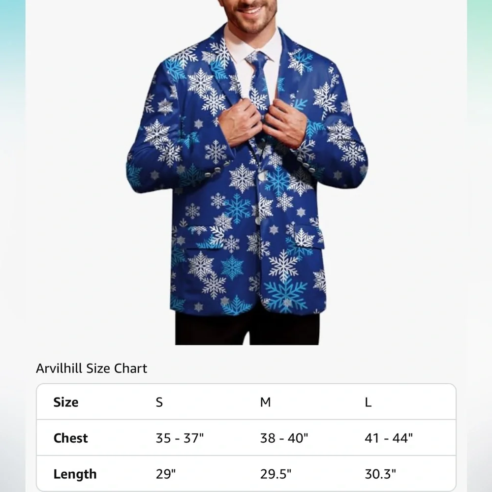 Holiday Suitmeister Snowflake Blazer